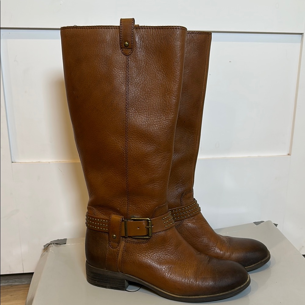 Jessica Simpson Brown Leather Knee-High Boots